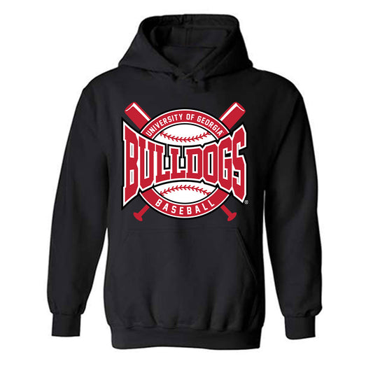 Georgia - NCAA Baseball : Cole Johnson - Sports Shersey Hooded Sweatshirt-0