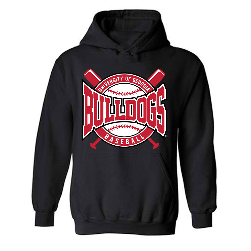 Georgia - NCAA Baseball : Jackson Peavy - Sports Shersey Hooded Sweatshirt-0