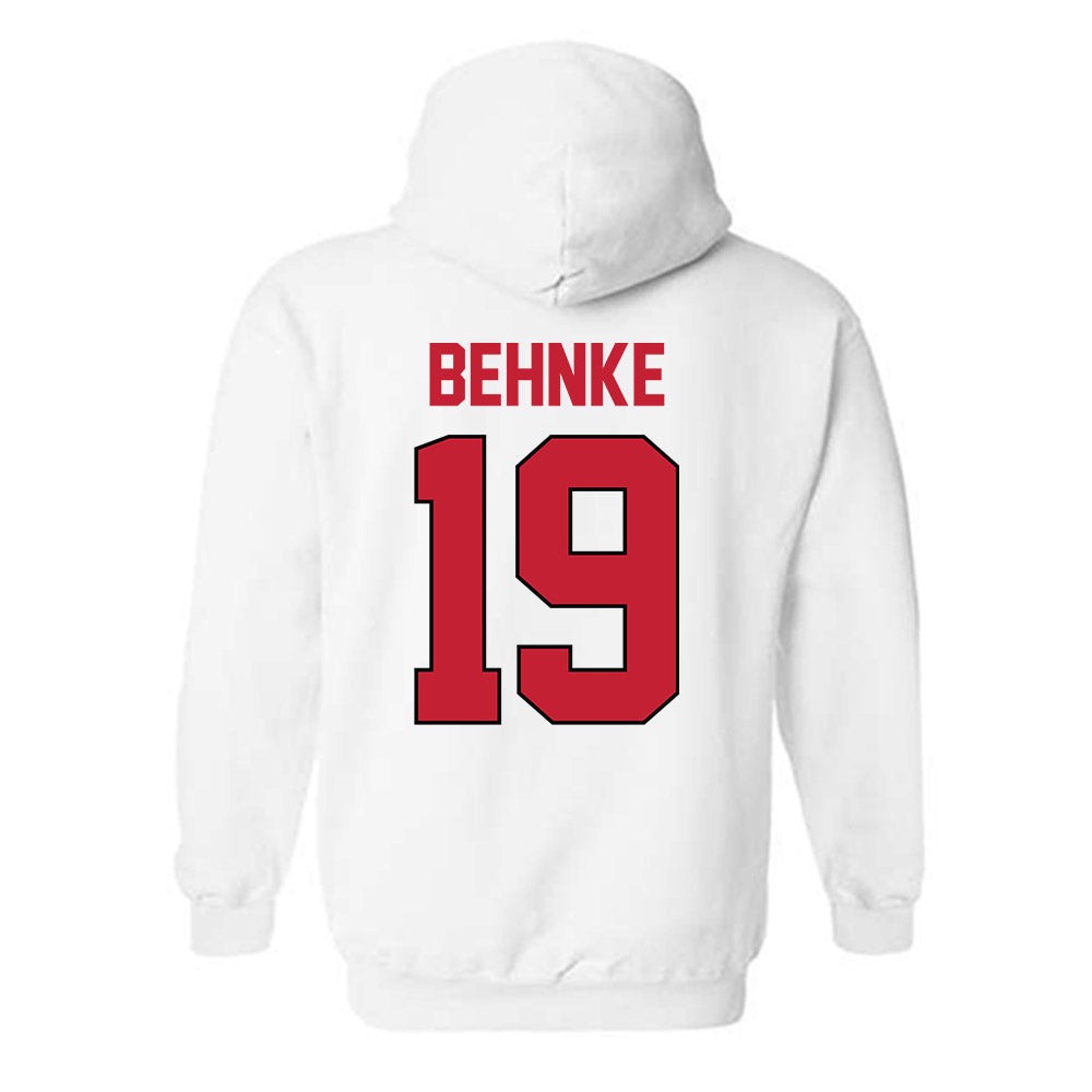 Georgia - NCAA Baseball : Andrew Behnke - Sports Shersey Hooded Sweatshirt-1