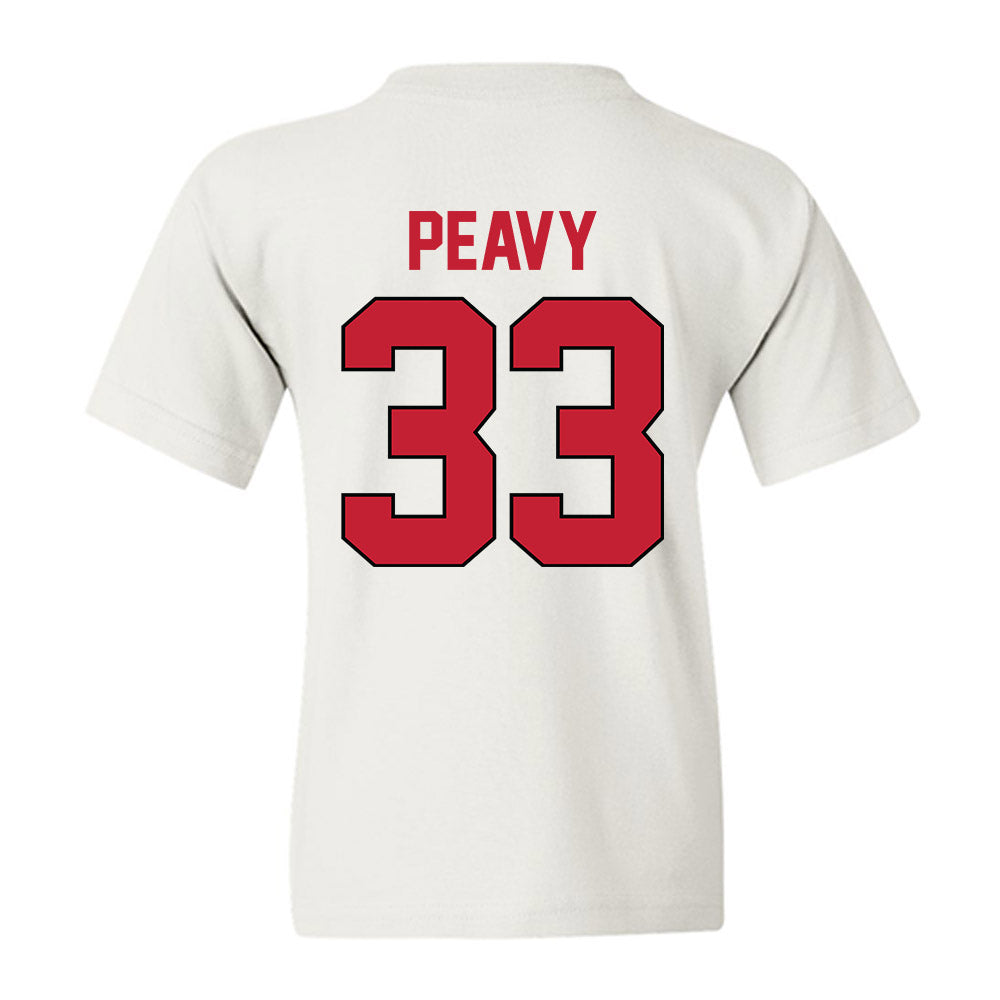 Georgia - NCAA Baseball : Jackson Peavy - Sports Shersey Youth T-Shirt-1