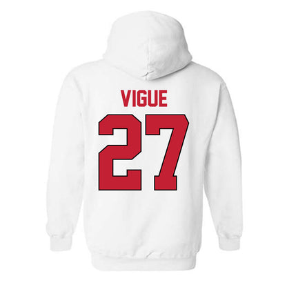 Georgia - NCAA Baseball : Dylan Vigue - Sports Shersey Hooded Sweatshirt-1