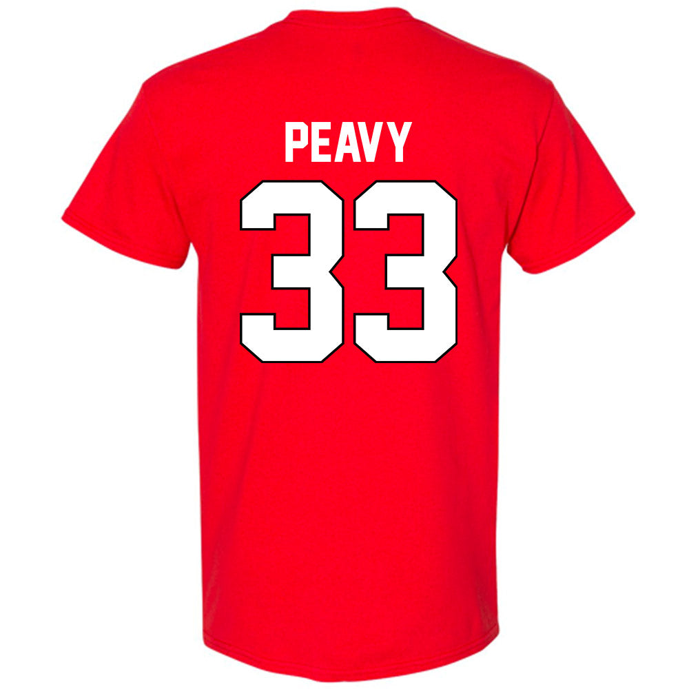 Georgia - NCAA Baseball : Jackson Peavy - Sports Shersey T-Shirt-1