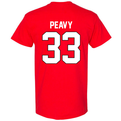 Georgia - NCAA Baseball : Jackson Peavy - Sports Shersey T-Shirt-1