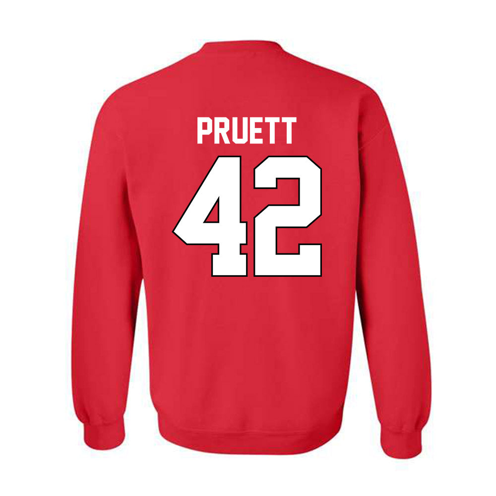 Georgia - NCAA Baseball : Brad Pruett - Sports Shersey Crewneck Sweatshirt-1