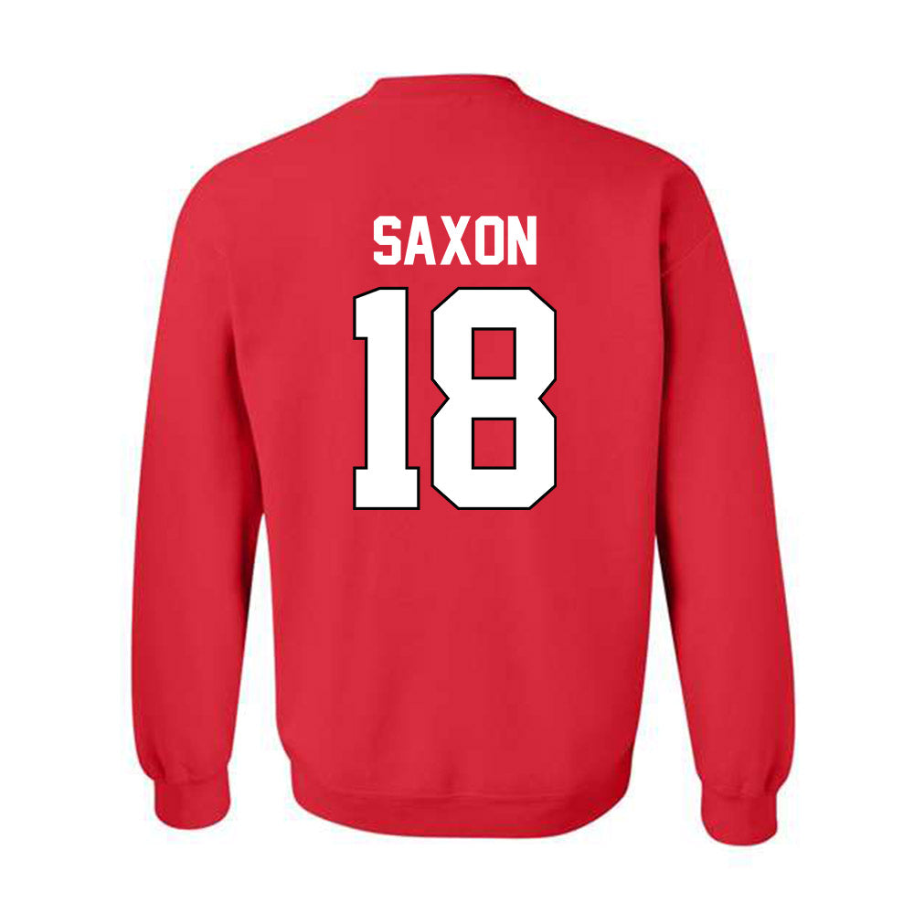 Georgia - NCAA Baseball : TL Saxon - Sports Shersey Crewneck Sweatshirt-1
