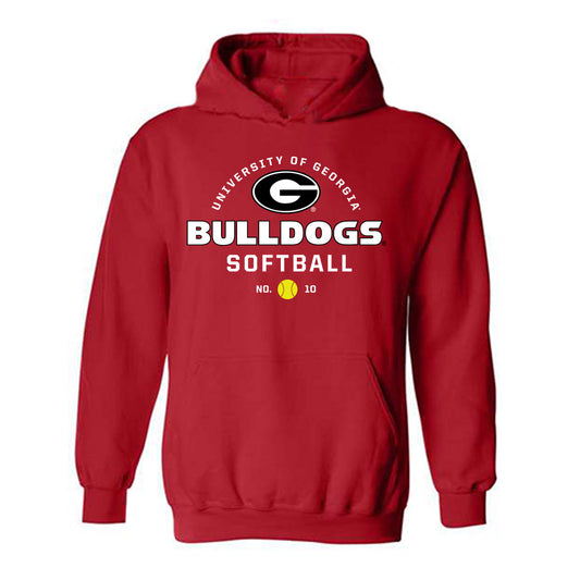 Georgia - NCAA Softball : Mollie Mitchell - Sport Shersey Hooded Sweatshirt-0