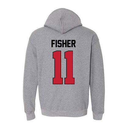 Georgia - NCAA Softball : Addisen Fisher - Sports Shersey Hooded Sweatshirt-1