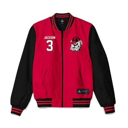 Georgia - NCAA Baseball : Daniel Jackson - Bomber Jacket-0