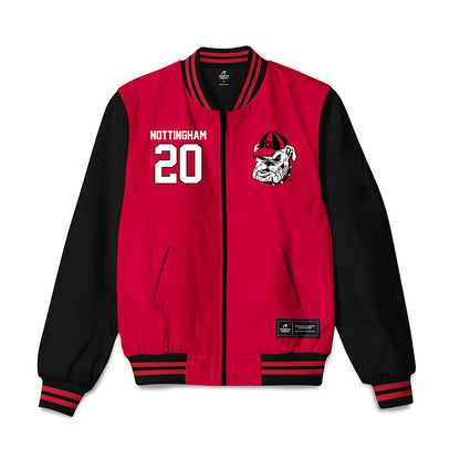 Georgia - NCAA Baseball : Joe Nottingham - Bomber Jacket-0