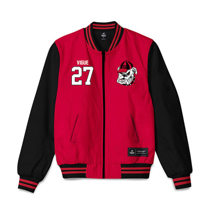Georgia - NCAA Baseball : Dylan Vigue - Bomber Jacket-0