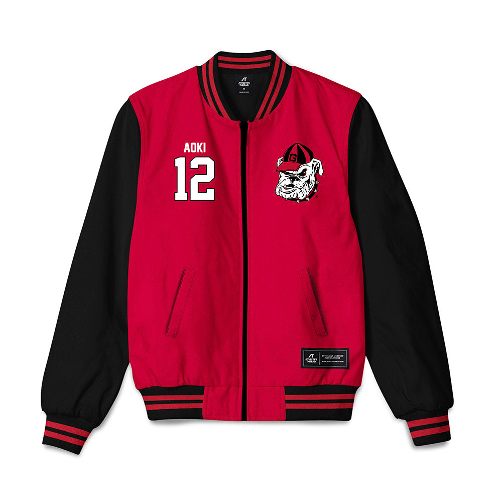 Georgia - NCAA Baseball : Caden Aoki - Bomber Jacket-0
