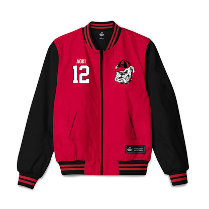 Georgia - NCAA Baseball : Caden Aoki - Bomber Jacket-0