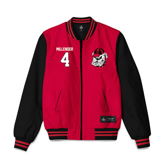 Georgia - NCAA Men's Basketball : Marcus Millender - Bomber Jacket-0