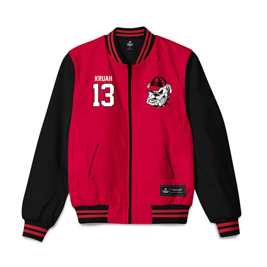 Georgia - NCAA Football : AJ Kruah - Bomber Jacket-0