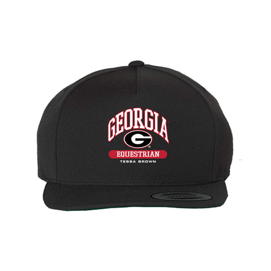 Georgia - NCAA Equestrian : Tessa Brown - Snapback Hat-0