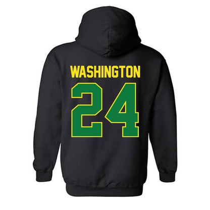 Oregon - NCAA Football : Jett Washington - Classic Shersey Hooded Sweatshirt-1