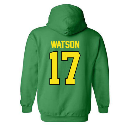 Oregon - NCAA Football : Tre Watson - Classic Shersey Hooded Sweatshirt-1