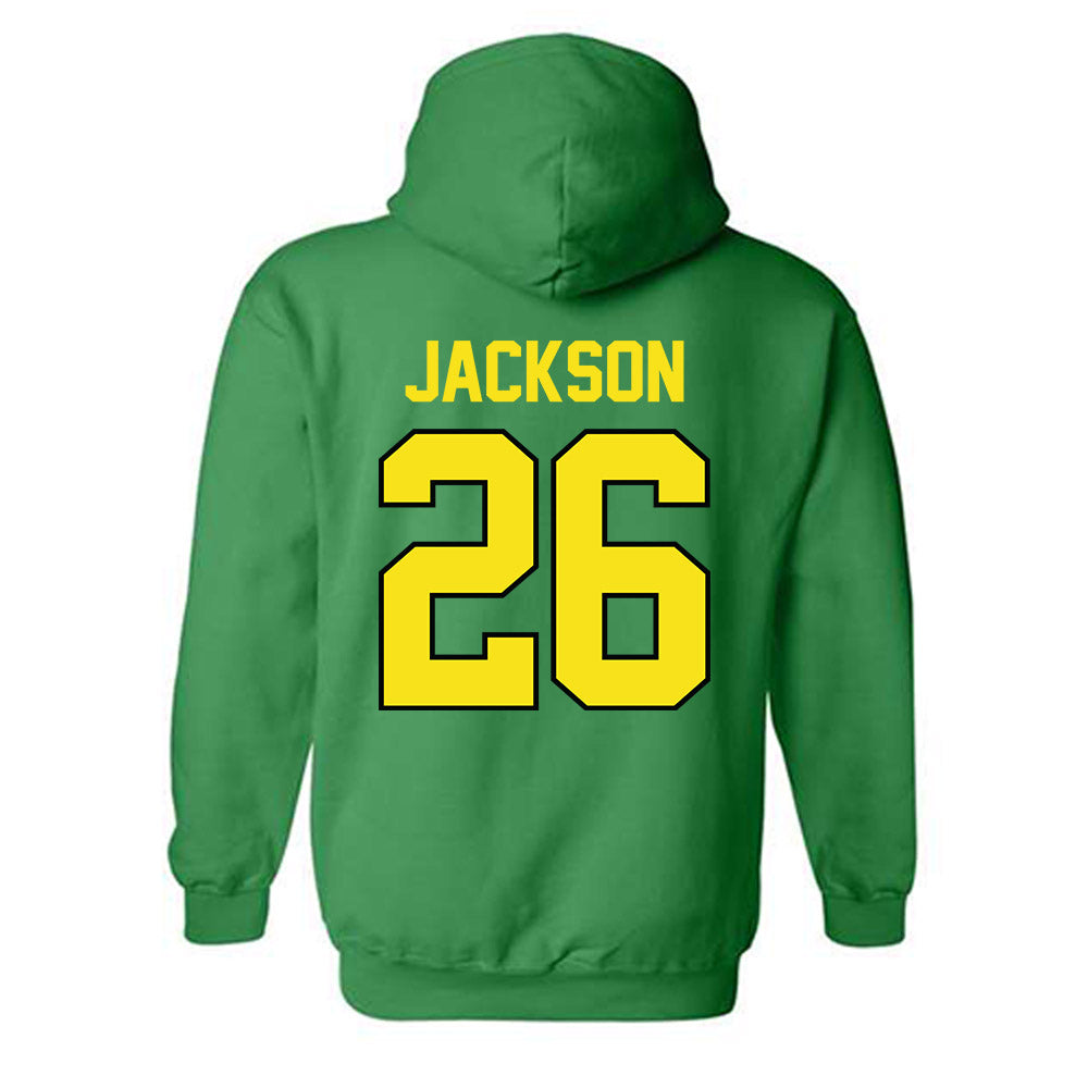 Oregon - NCAA Football : Devon Jackson - Classic Shersey Hooded Sweatshirt-1