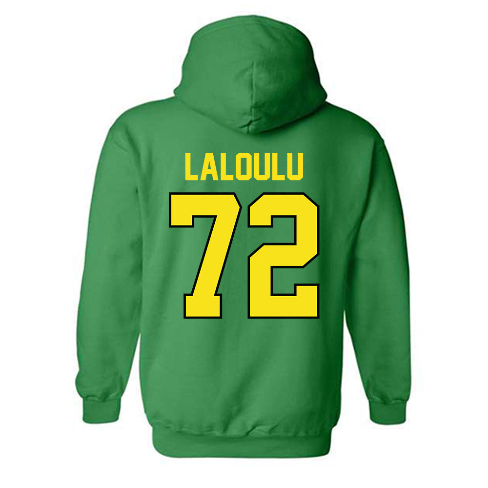 Oregon - NCAA Football : Iapani Laloulu - Classic Shersey Hooded Sweatshirt-1