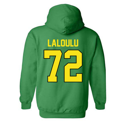 Oregon - NCAA Football : Iapani Laloulu - Classic Shersey Hooded Sweatshirt-1