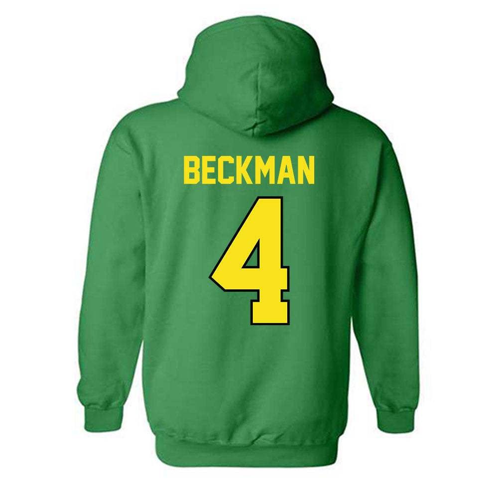 Oregon - NCAA Women's Lacrosse : Caitlin Beckman - Classic Shersey Hooded Sweatshirt-1