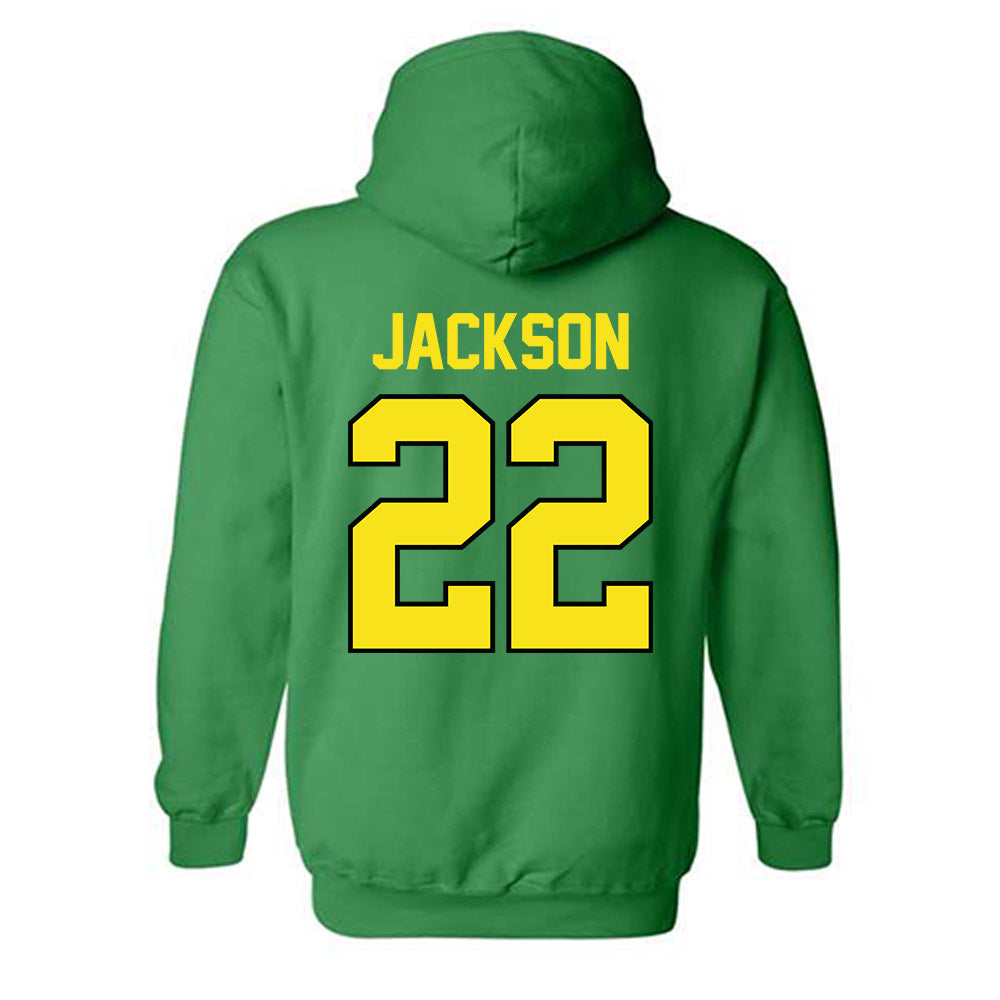 Oregon - NCAA Football : Devin Jackson - Classic Shersey Hooded Sweatshirt-1