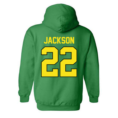 Oregon - NCAA Football : Devin Jackson - Classic Shersey Hooded Sweatshirt-1