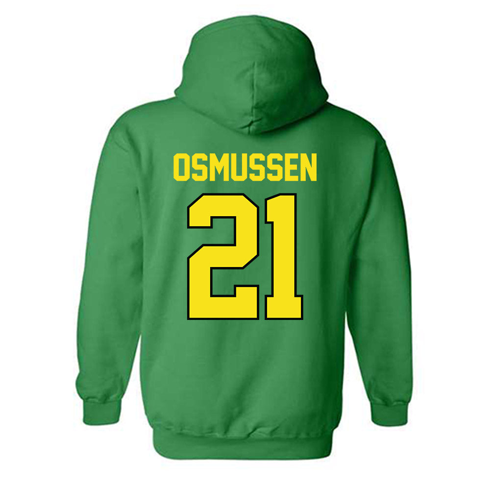 Oregon - NCAA Women's Soccer : Ella Osmussen - Classic Shersey Hooded Sweatshirt-1