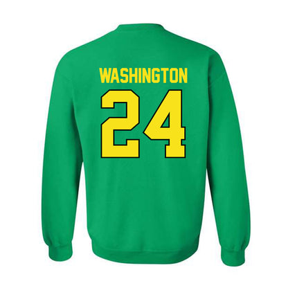 Oregon - NCAA Football : Jett Washington - Classic Shersey Crewneck Sweatshirt-1