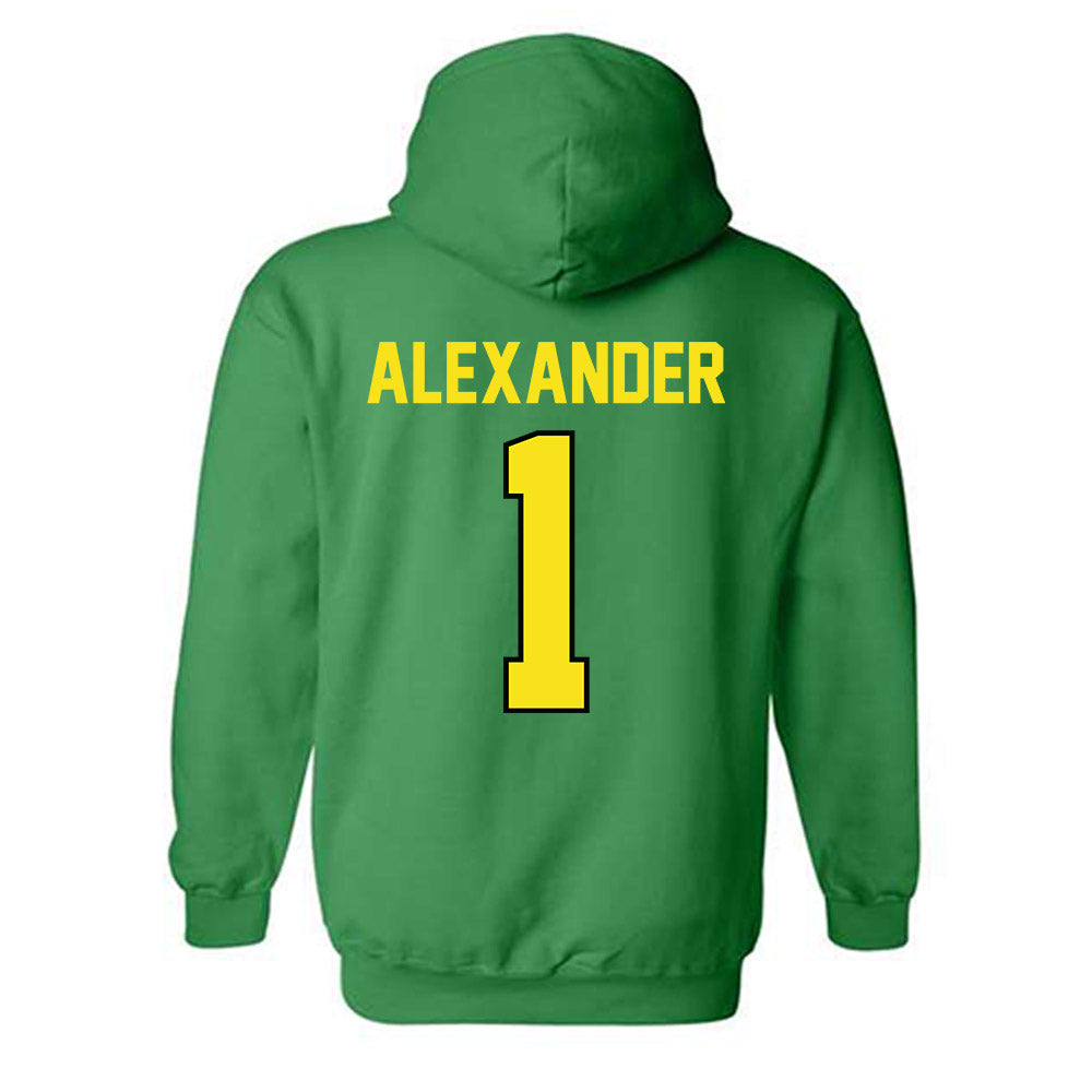 Oregon - NCAA Football : Bear Alexander - Classic Shersey Hooded Sweatshirt-1