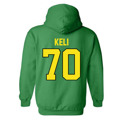 Oregon - NCAA Football : Koloi Keli - Classic Shersey Hooded Sweatshirt-1