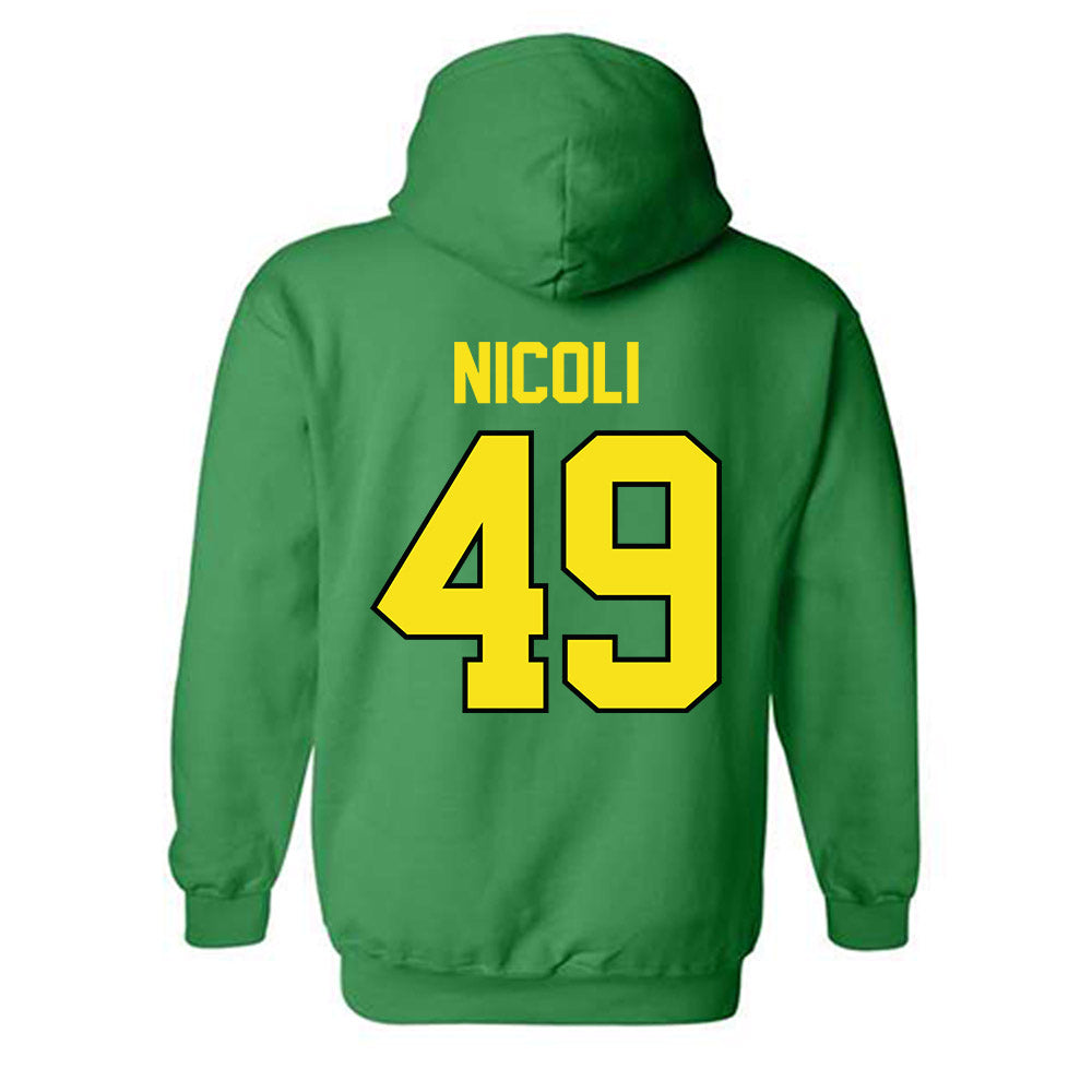 Oregon - NCAA Football : Jack Nicoli - Classic Shersey Hooded Sweatshirt-1