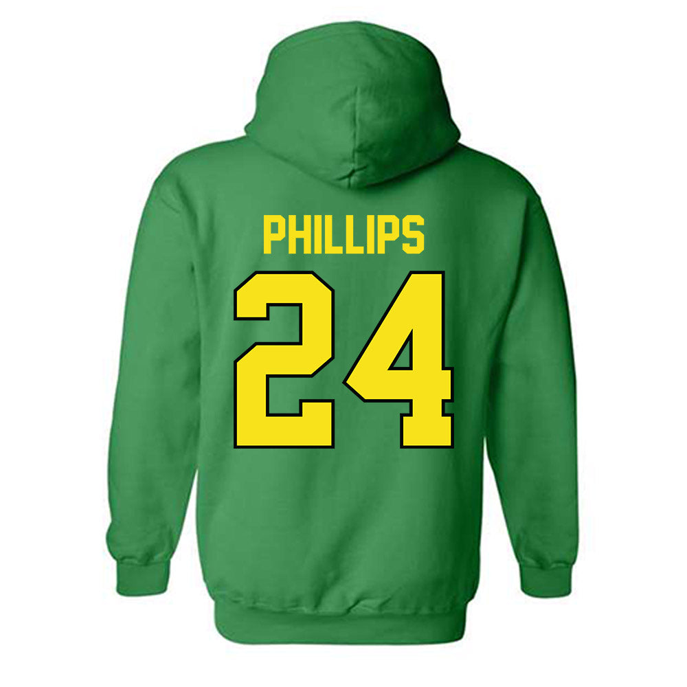 Oregon - NCAA Men's Basketball : Jamari Phillips - Classic Shersey Hooded Sweatshirt-1