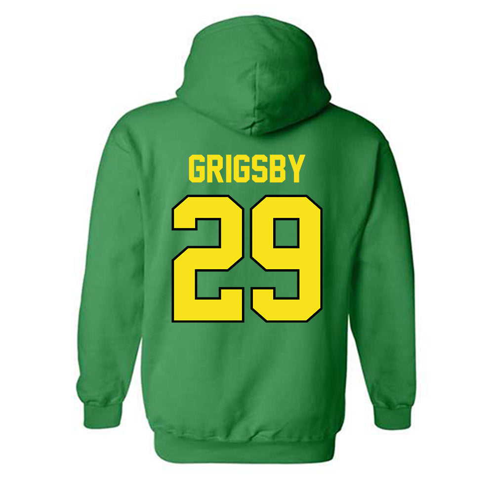 Oregon - NCAA Acrobatics & Tumbling : Reagan Grigsby - Classic Shersey Hooded Sweatshirt-1