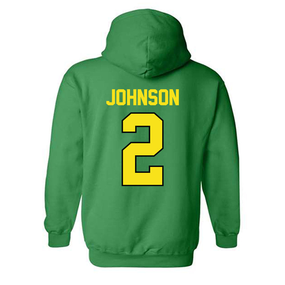 Oregon - NCAA Men's Basketball : Jasper Johnson - Classic Shersey Hooded Sweatshirt-1