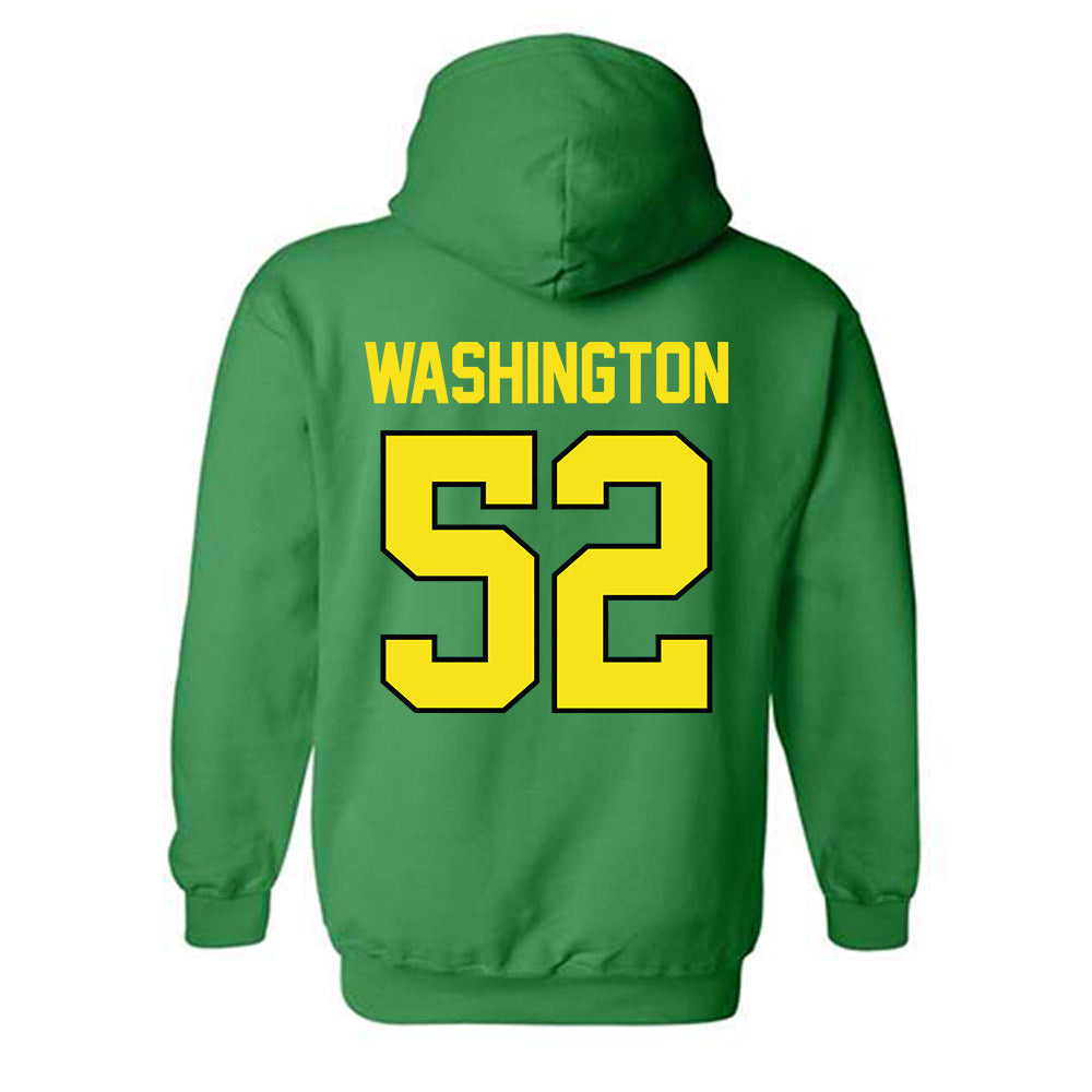 Oregon - NCAA Football : A'Mauri Washington - Classic Shersey Hooded Sweatshirt-1