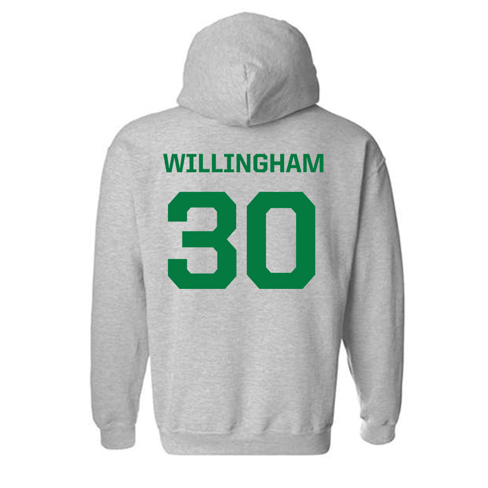 Oregon - NCAA Acrobatics & Tumbling : Morgan Willingham - Classic Shersey Hooded Sweatshirt-1