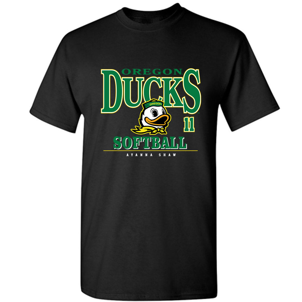 Oregon - NCAA Softball : Ayanna Shaw - Classic Fashion Shersey T-Shirt-0