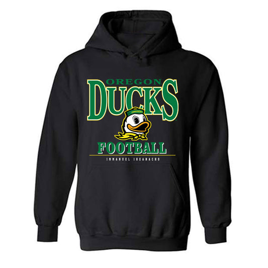 Oregon - NCAA Football : Immanuel Iheanacho - Classic Fashion Shersey Hooded Sweatshirt-0