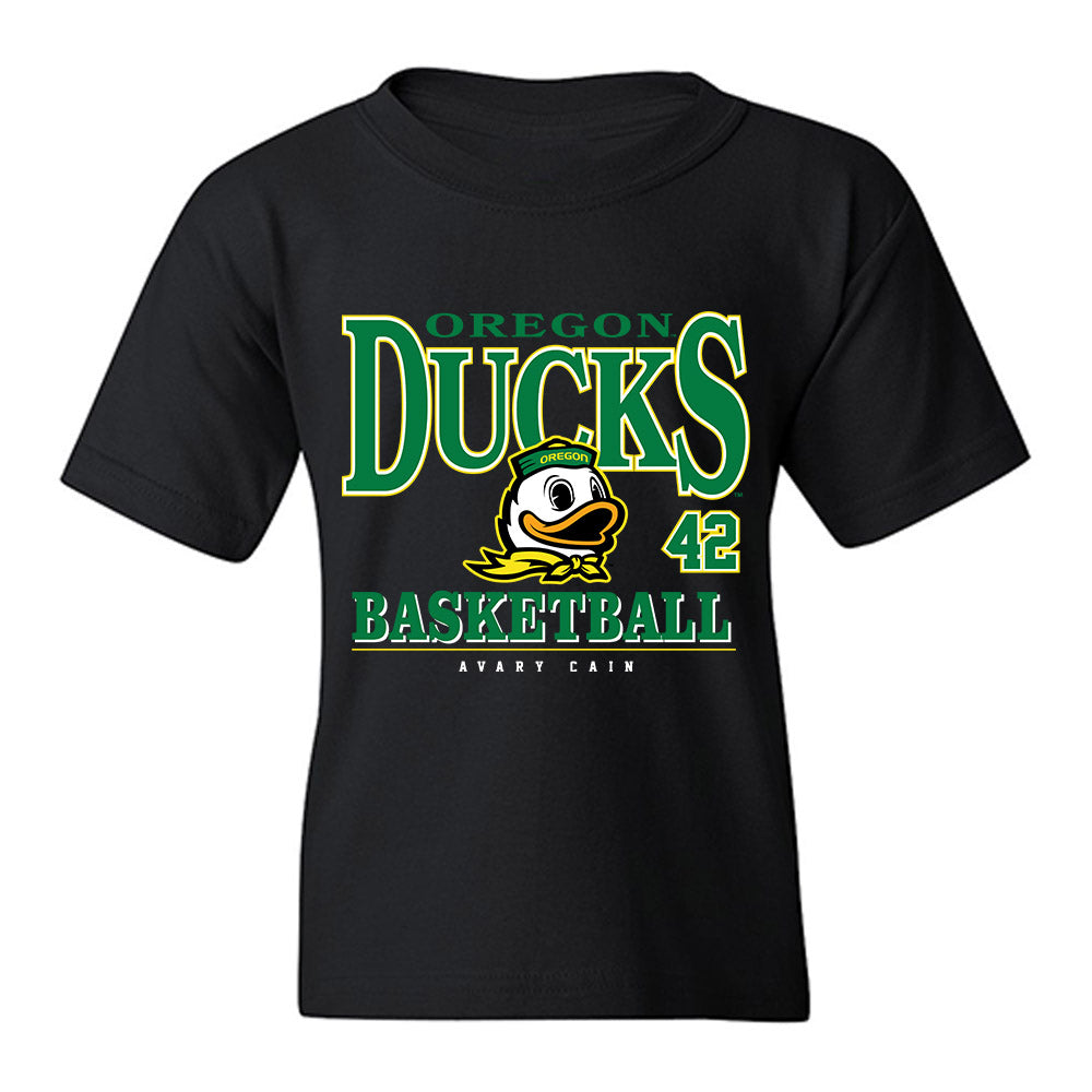 Oregon - NCAA Women's Basketball : Avary Cain - Classic Fashion Shersey Youth T-Shirt-0