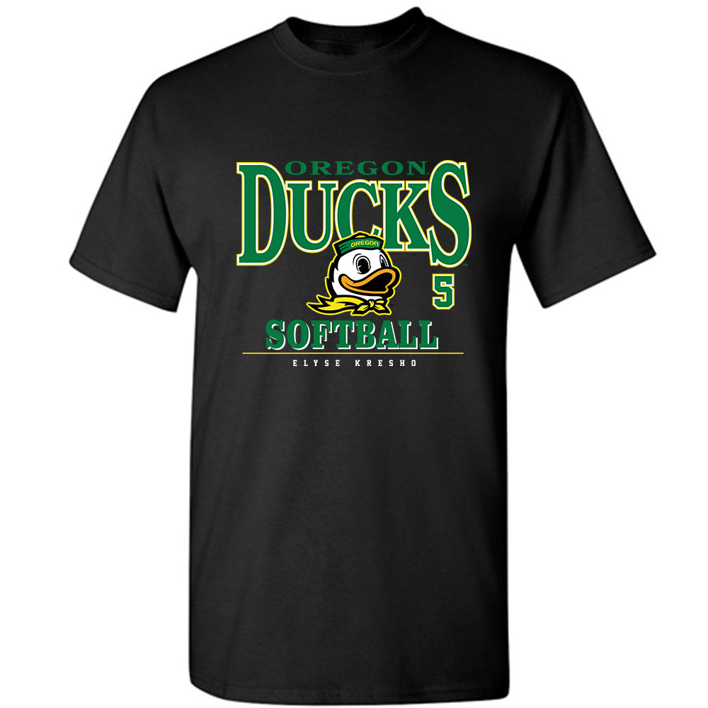Oregon - NCAA Softball : Elyse Kresho - Classic Fashion Shersey T-Shirt-0