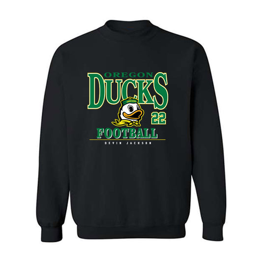 Oregon - NCAA Football : Devin Jackson - Classic Fashion Shersey Crewneck Sweatshirt-0