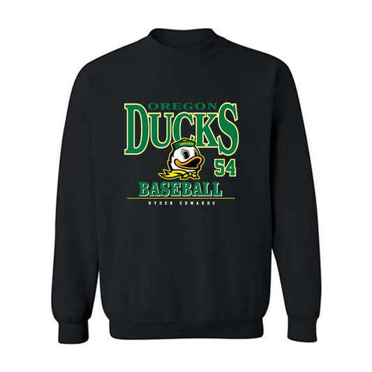 Oregon - NCAA Baseball : Ryder Edwards - Classic Fashion Shersey Crewneck Sweatshirt-0