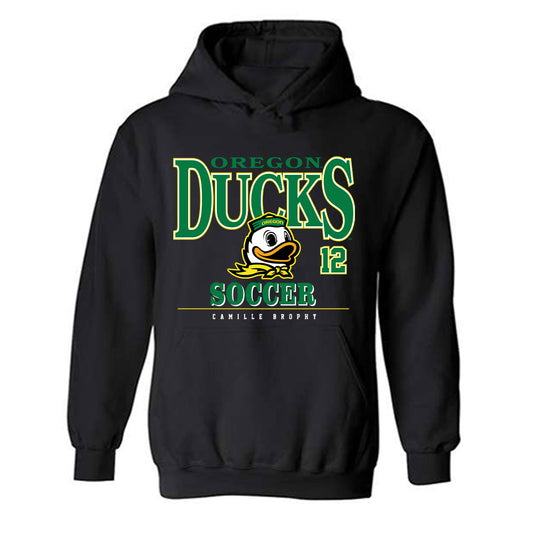 Oregon - NCAA Women's Soccer : Camille Brophy - Classic Fashion Shersey Hooded Sweatshirt-0