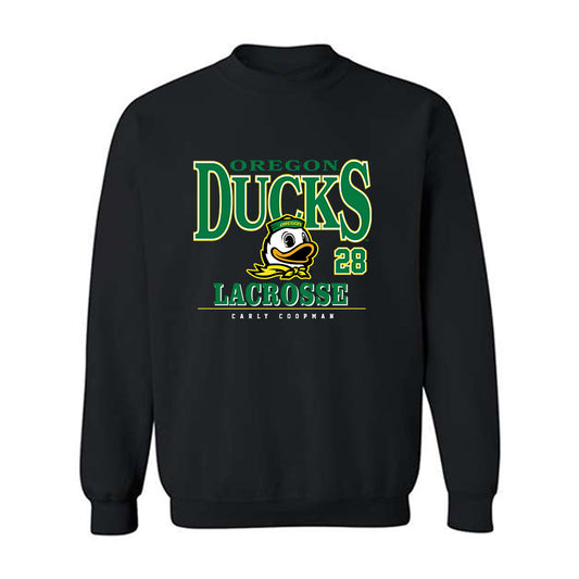 Oregon - NCAA Women's Lacrosse : Carly Coopman - Classic Fashion Shersey Crewneck Sweatshirt-0
