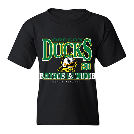 Oregon - NCAA Acrobatics & Tumbling : Haylie Macaraya - Classic Fashion Shersey Youth T-Shirt-0