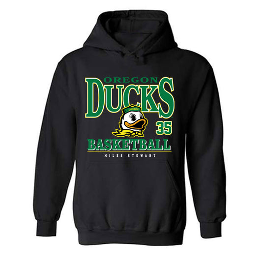 Oregon - NCAA Men's Basketball : Miles Stewart - Classic Fashion Shersey Hooded Sweatshirt-0