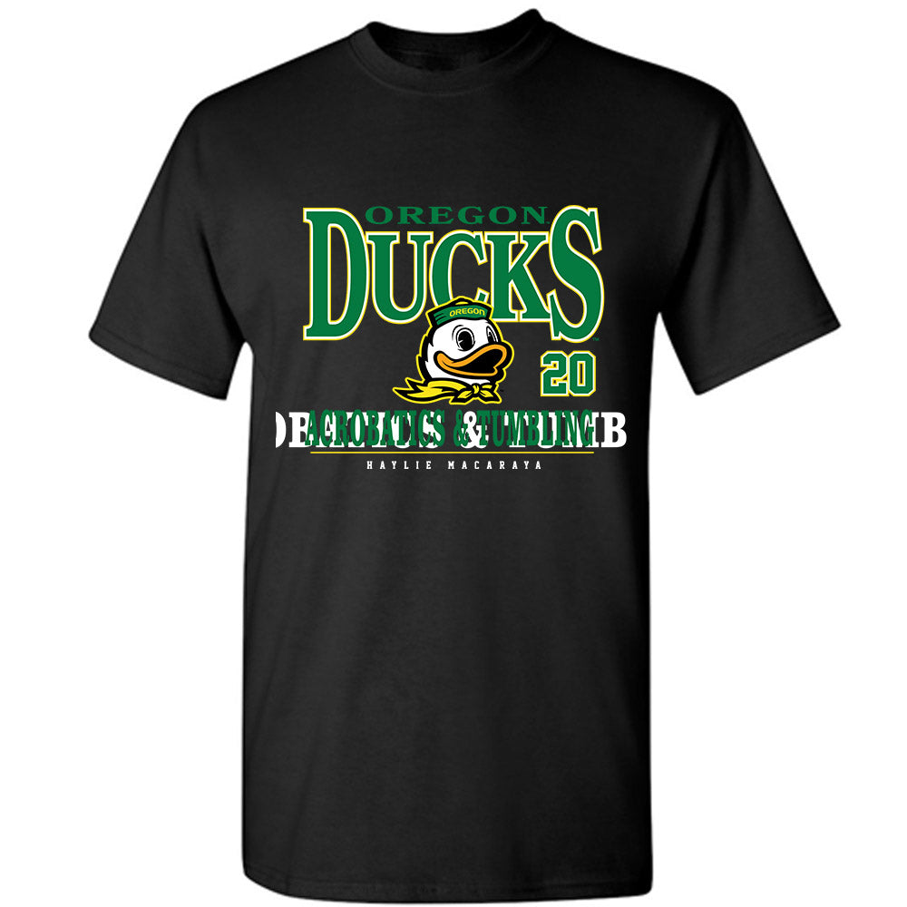 Oregon - NCAA Acrobatics & Tumbling : Haylie Macaraya - Classic Fashion Shersey T-Shirt-0