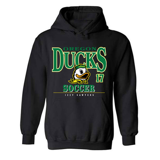 Oregon - NCAA Women's Soccer : Izzy Sawyers - Classic Fashion Shersey Hooded Sweatshirt-0