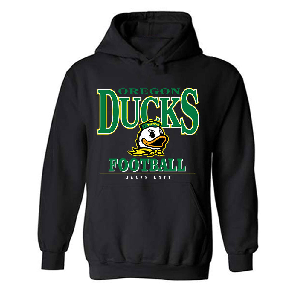 Oregon - NCAA Football : Jalen Lott - Classic Fashion Shersey Hooded Sweatshirt-0